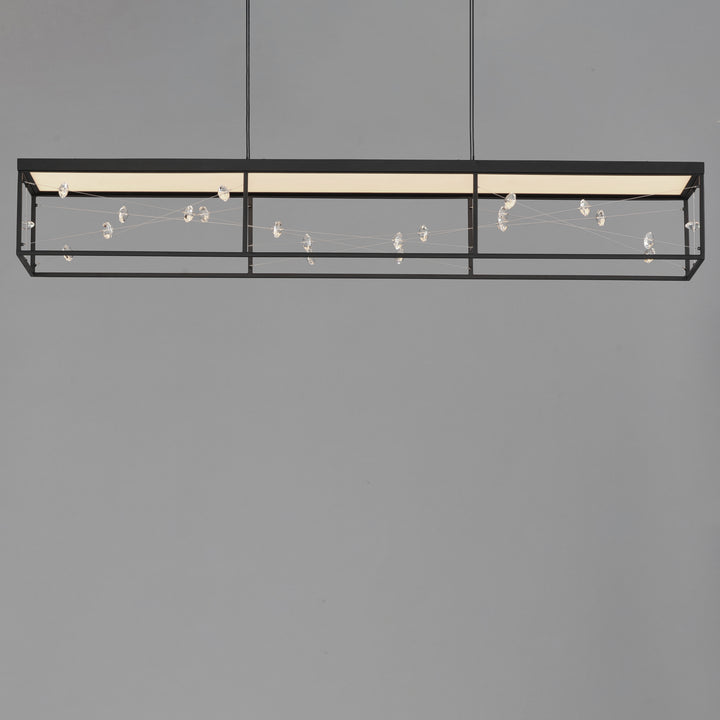 Entanglement Linear LED Pendant by ET2 Lighting, styled view 2