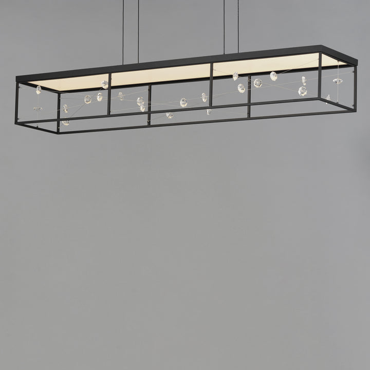 Entanglement Linear LED Pendant by ET2 Lighting, styled view 3