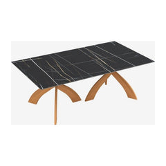 Entwine Double Pedestal Rectangular Sintered Stone Dining Table Copeland Furniture