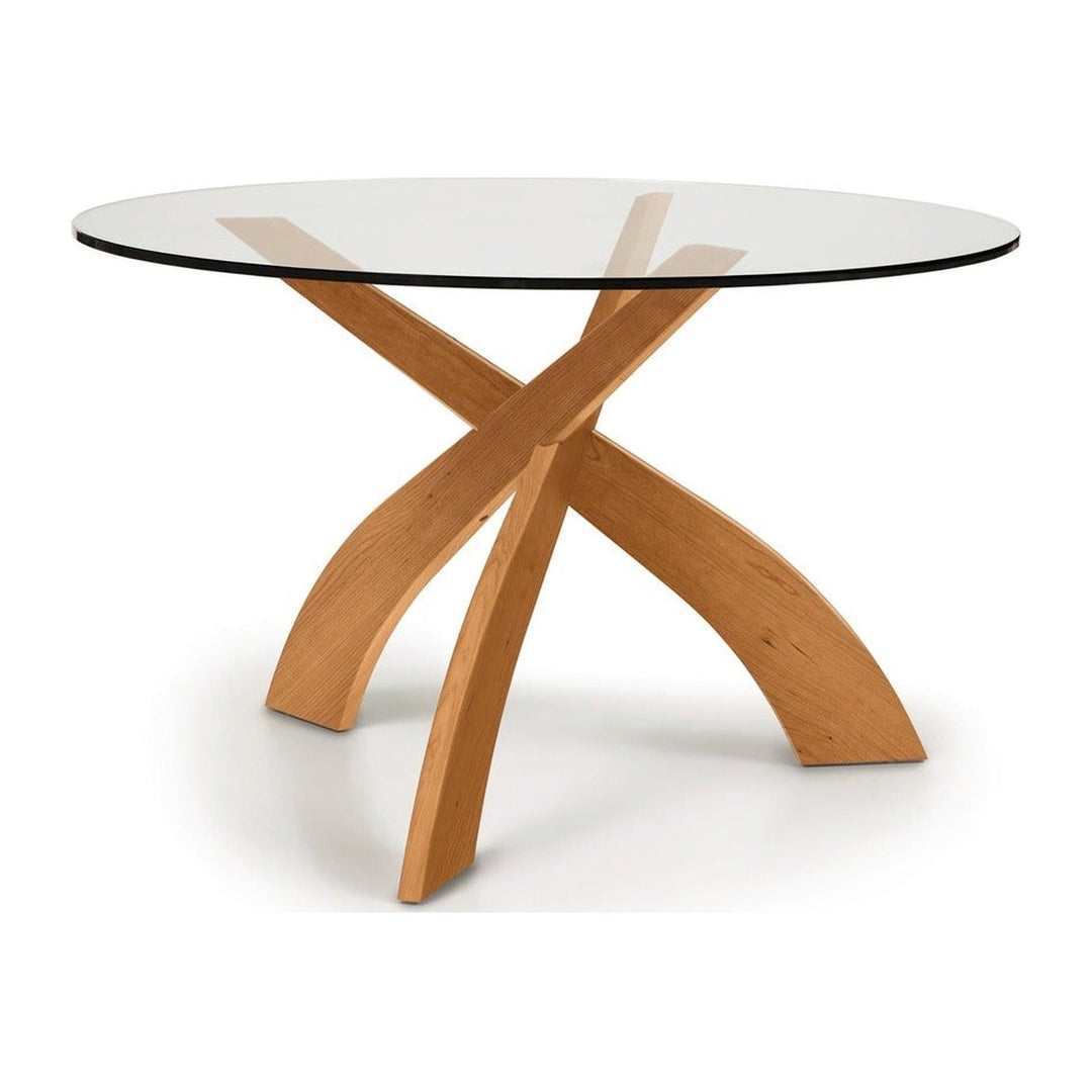 Entwine Round Glass Top Dining Table Copeland Furniture