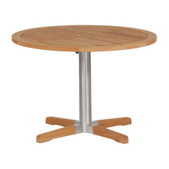 Equinox Bistro Table 100 Round by Barlow Tyrie, white background