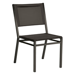 Equinox Chair – Powder-Coated by Barlow Tyrie – Graphite / Carbon, white background