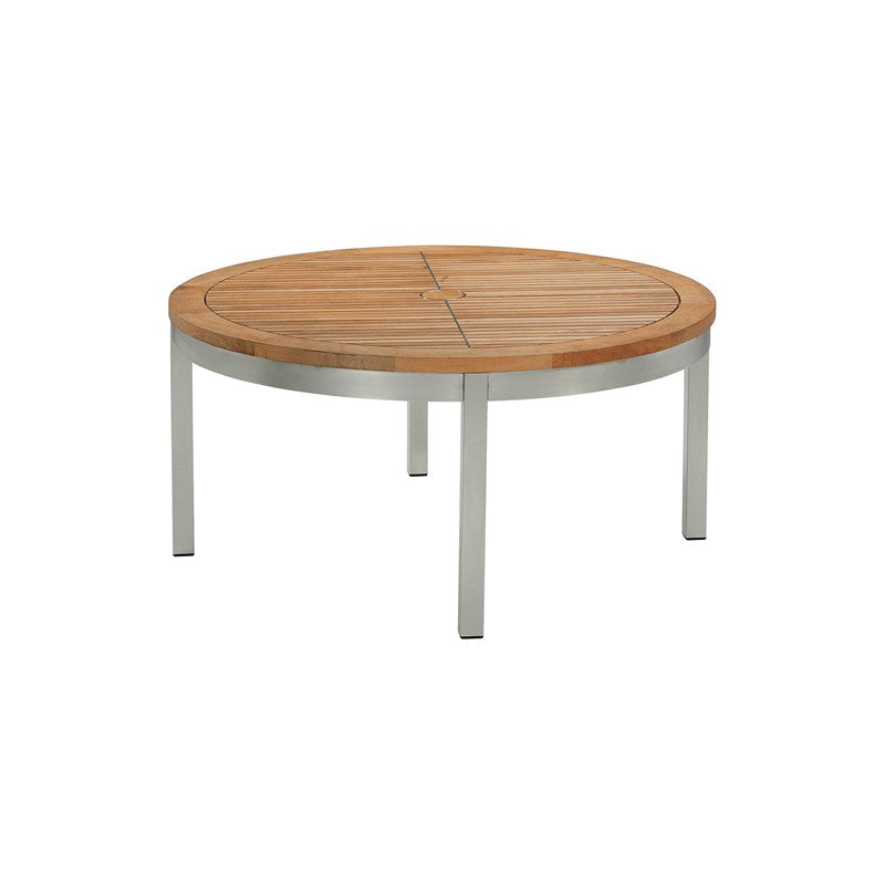 Equinox Conversation Table 100 Round by Barlow Tyrie, white background
