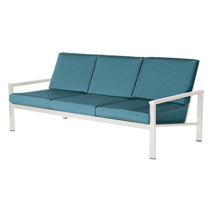 Equinox Deep Seating Three-Seater Settee – Powder-Coated by Barlow Tyrie – Arctic White - Seagull