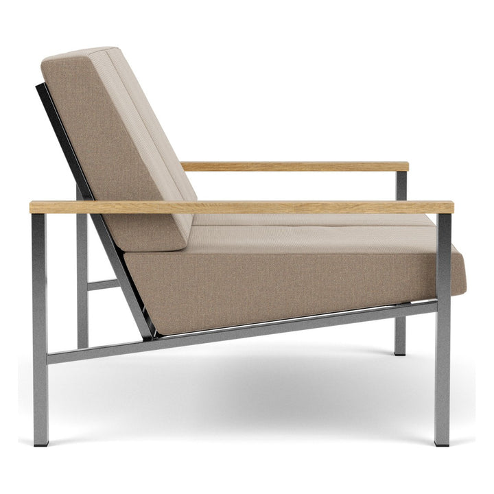 Equinox Deep Seating Two-Seater Settee – Stainless by Barlow Tyrie – alternate view