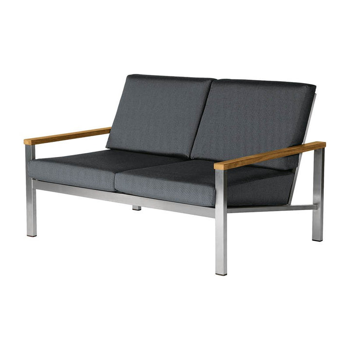 Equinox Deep Seating Two-Seater Settee – Stainless by Barlow Tyrie – alternate view