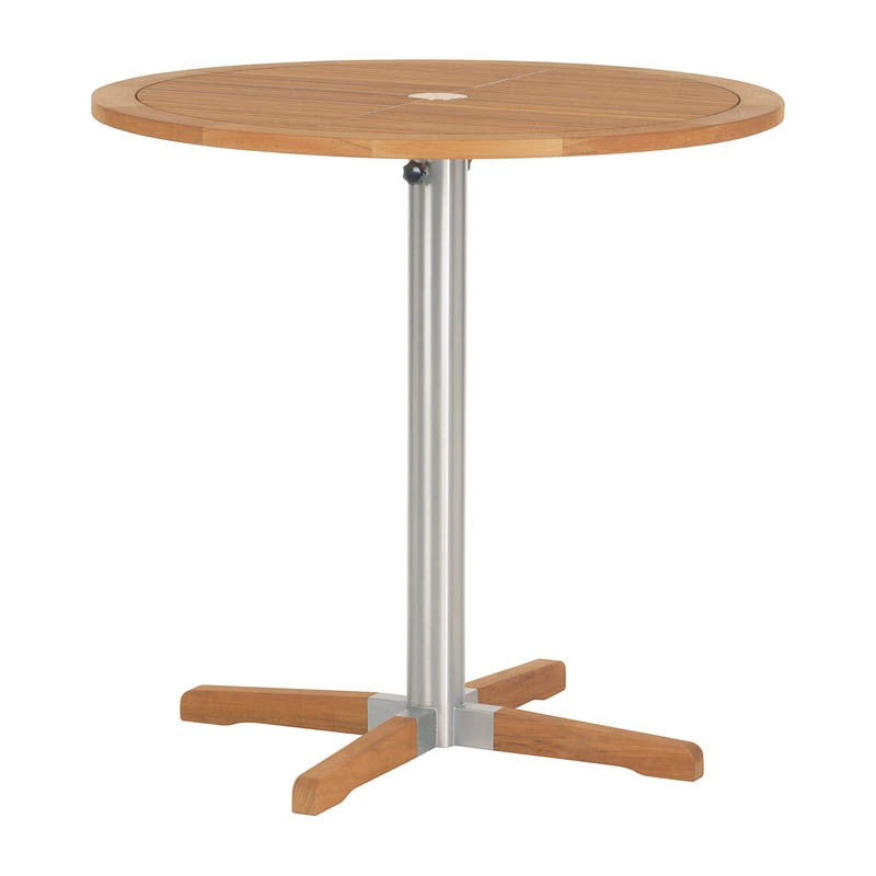 Equinox High Dining Bistro Table 100 Round by Barlow Tyrie, white background