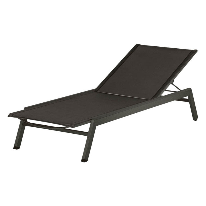 Equinox Lounger – Powder-Coated by Barlow Tyrie – Graphite / Carbon, white background