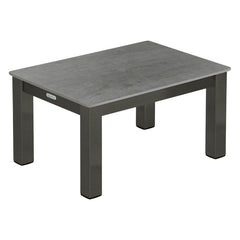 Equinox Low Lounger Table 49 by Barlow Tyrie – Graphite / Dusk Ceramic, white background