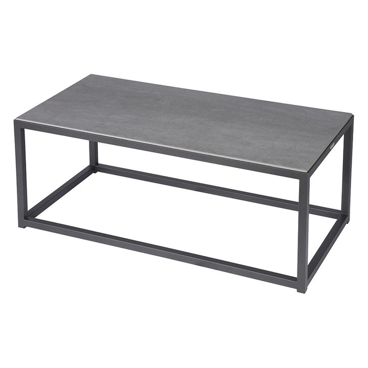 Equinox Low Table 100 – Ceramic Top by Barlow Tyrie – Graphite / Dusk Ceramic, white background