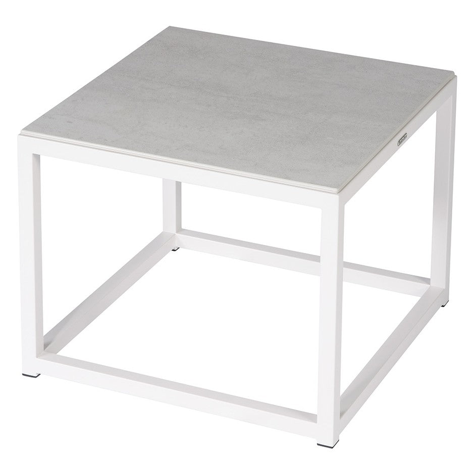 Equinox Low Table 50 by Barlow Tyrie – Arctic White / Frost Ceramic