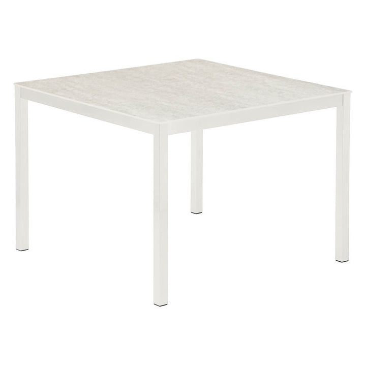 Equinox Table 100 – Ceramic Top by Barlow Tyrie – Arctic White / Frost Ceramic