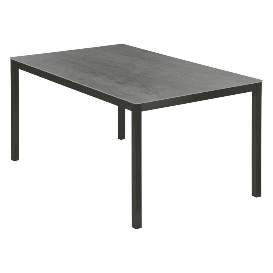 Equinox Table 150 – Ceramic Top by Barlow Tyrie – Graphite / Dusk Ceramic, white background