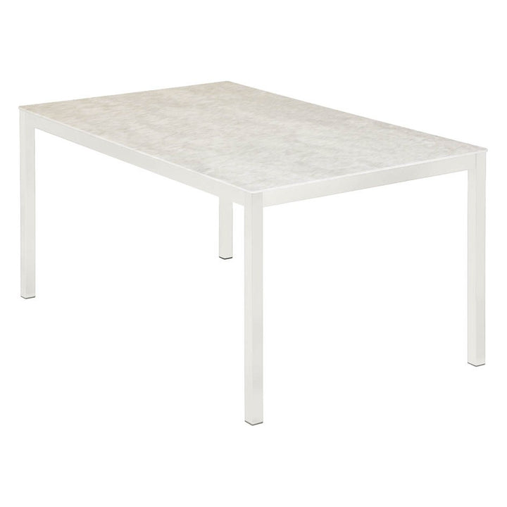 Equinox Table 150 – Ceramic Top by Barlow Tyrie – Arctic White / Frost Ceramic
