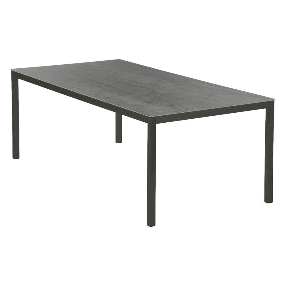 Equinox Table 200 by Barlow Tyrie – Graphite / Dusk Ceramic, white background
