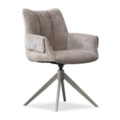 ESPARA Dining Chair in Avena Oat Alcantara/ Alpaca Chenille Mobital