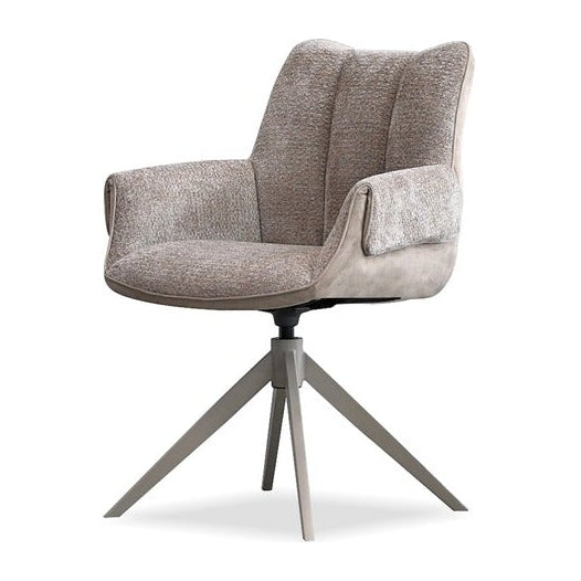 ESPARA Dining Chair in Avena Oat Alcantara/ Alpaca Chenille Mobital
