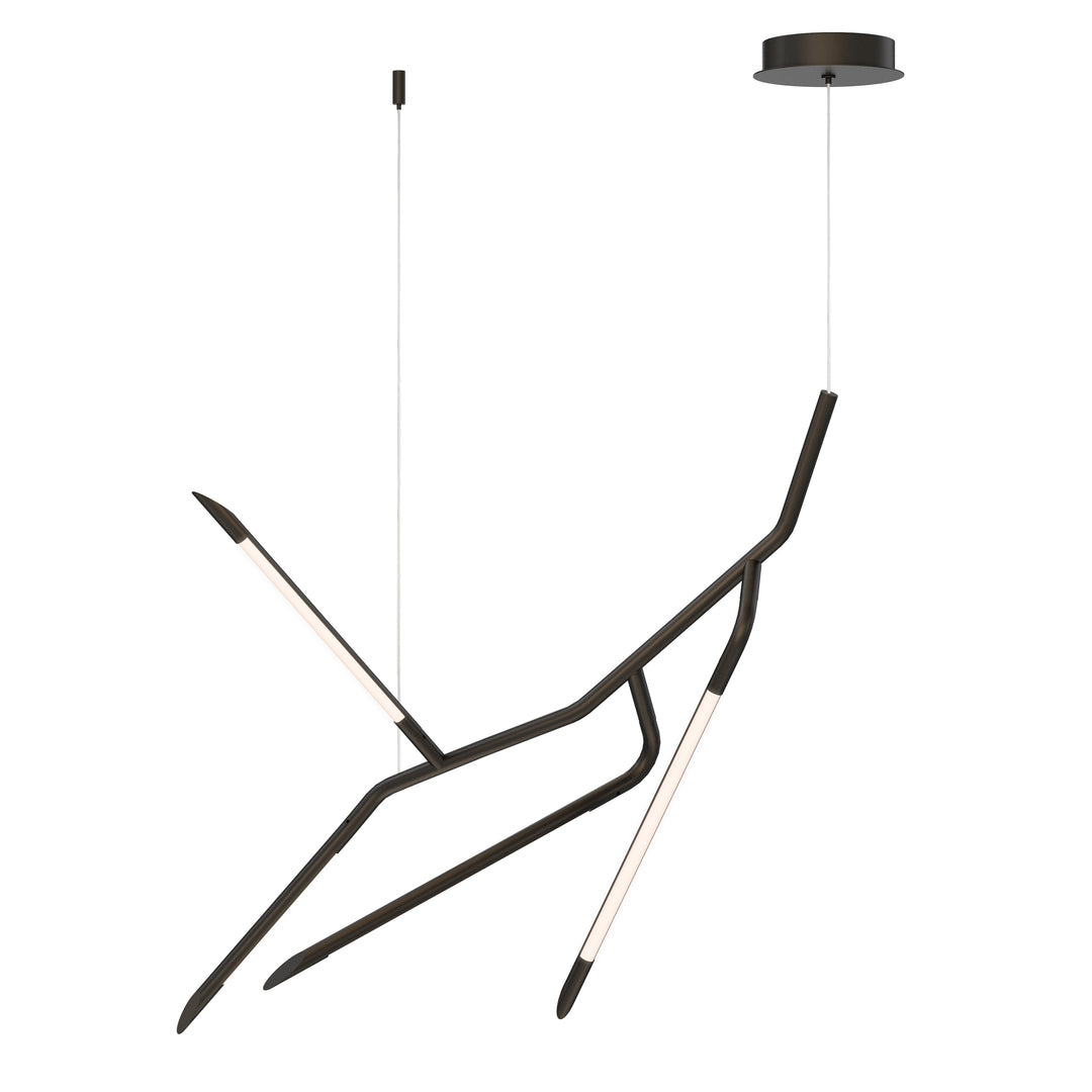 ET2 Scion 27-inch LED pendant in Black on white background