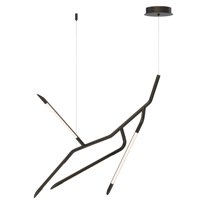 ET2 Scion 27-inch LED pendant in Black on white background