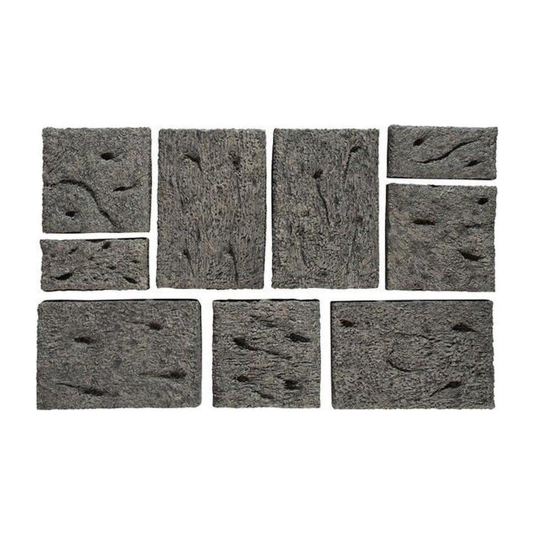 Etched Rock Puzzle Wall Tiles, Set of 9 Phillips Collection