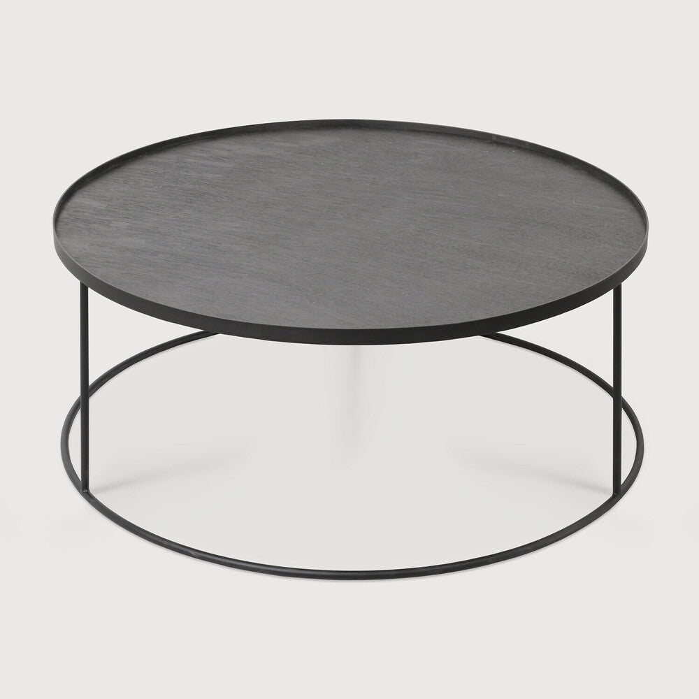 Round Tray Coffee Table by Ethnicraft — table without decorative tray