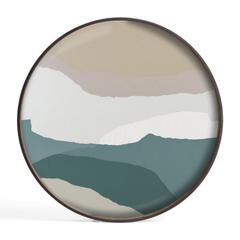 Wabi Sabi Glass Tray by Ethnicraft — complete studio view on white background