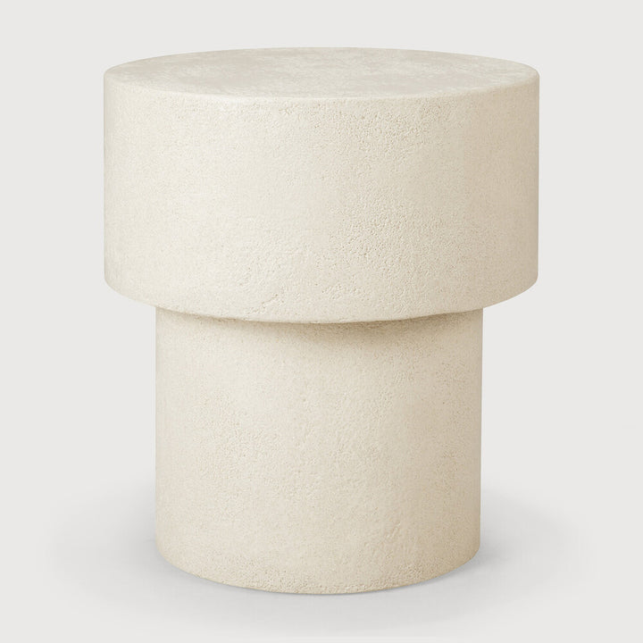 Elements Side Table by Ethnicraft - off-white mushroom shape