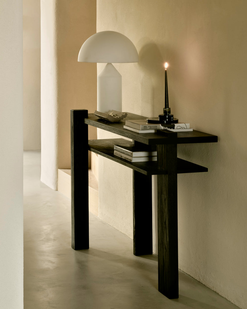 Ethnicraft Abstract console styled in a modern interior