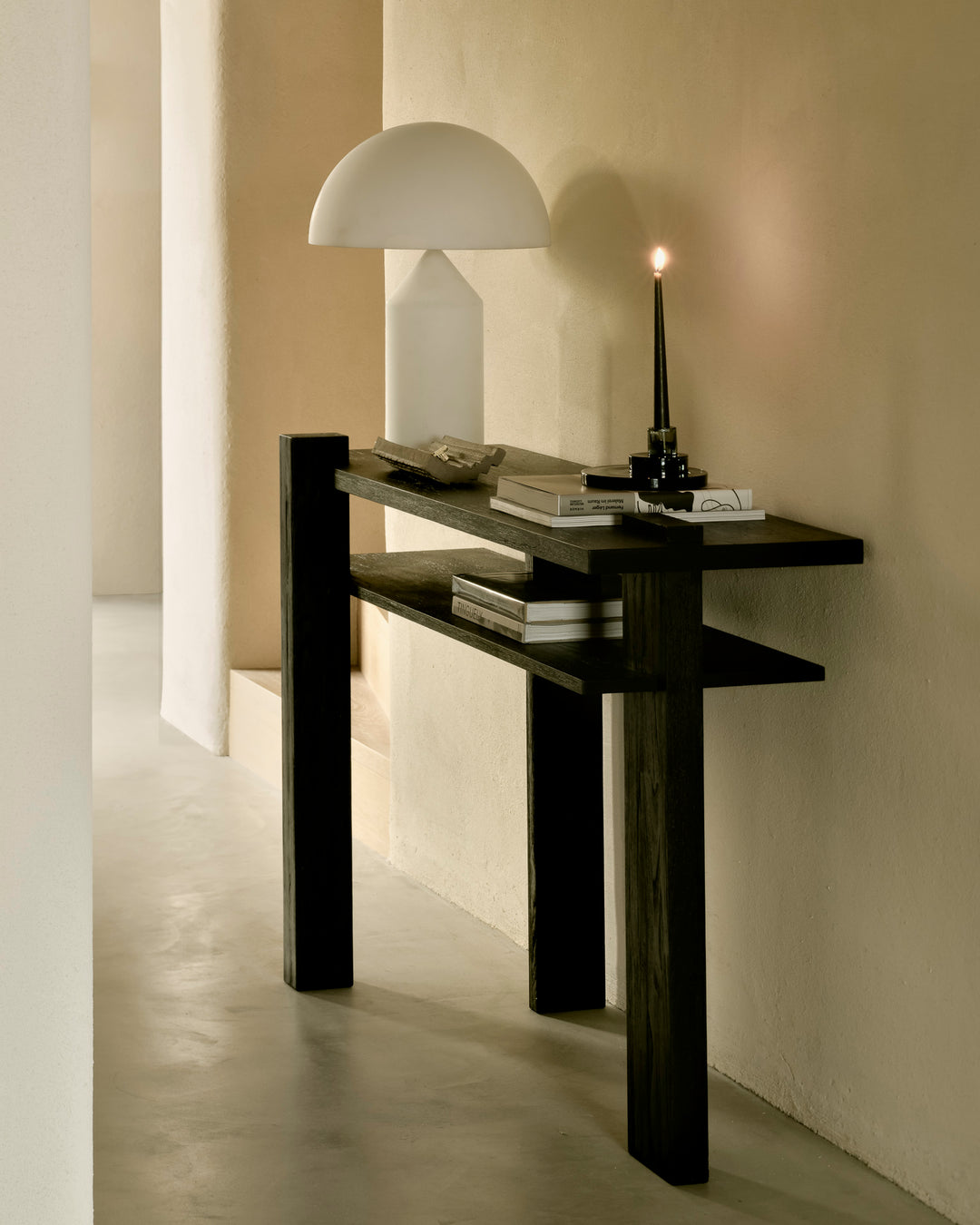 Ethnicraft Abstract console styled in a modern interior