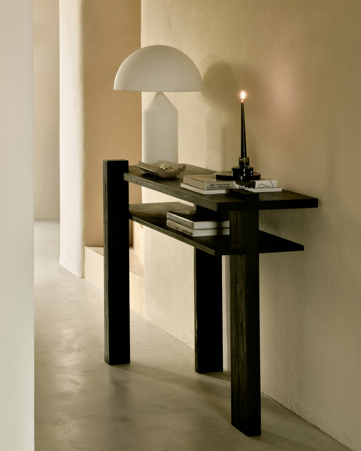 Ethnicraft Abstract console styled in a modern interior