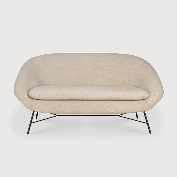 Ethnicraft Barrow sofa in off-white upholstery on white background