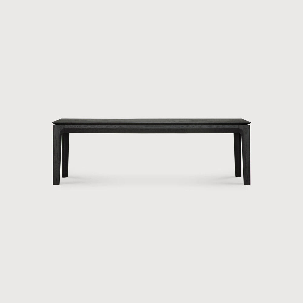 Ethnicraft Bok bench Material:Oak black, Size:65.5 in on white background