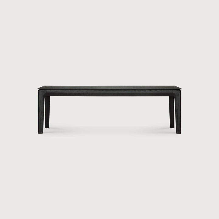 Ethnicraft Bok bench Material:Oak black, Size:65.5 in on white background