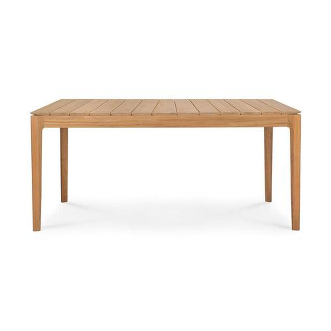 Bok Outdoor Dining Table by Ethnicraft — complete studio view on white background