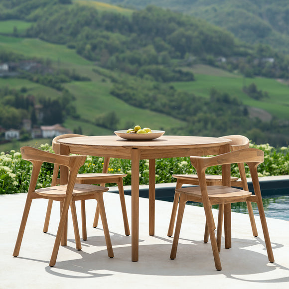 Bok Round Outdoor Dining Table by Ethnicraft Outdoor Dining Table Ethnicraft