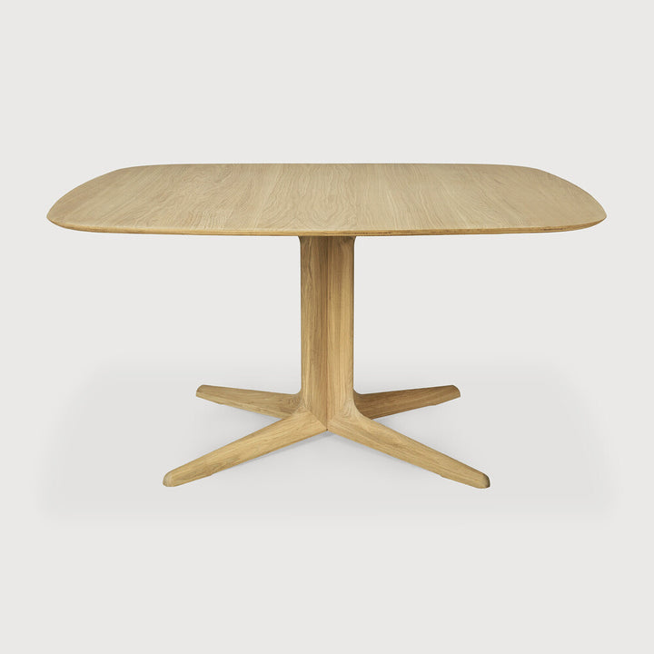 Ethnicraft Corto dining table in natural oak on white background