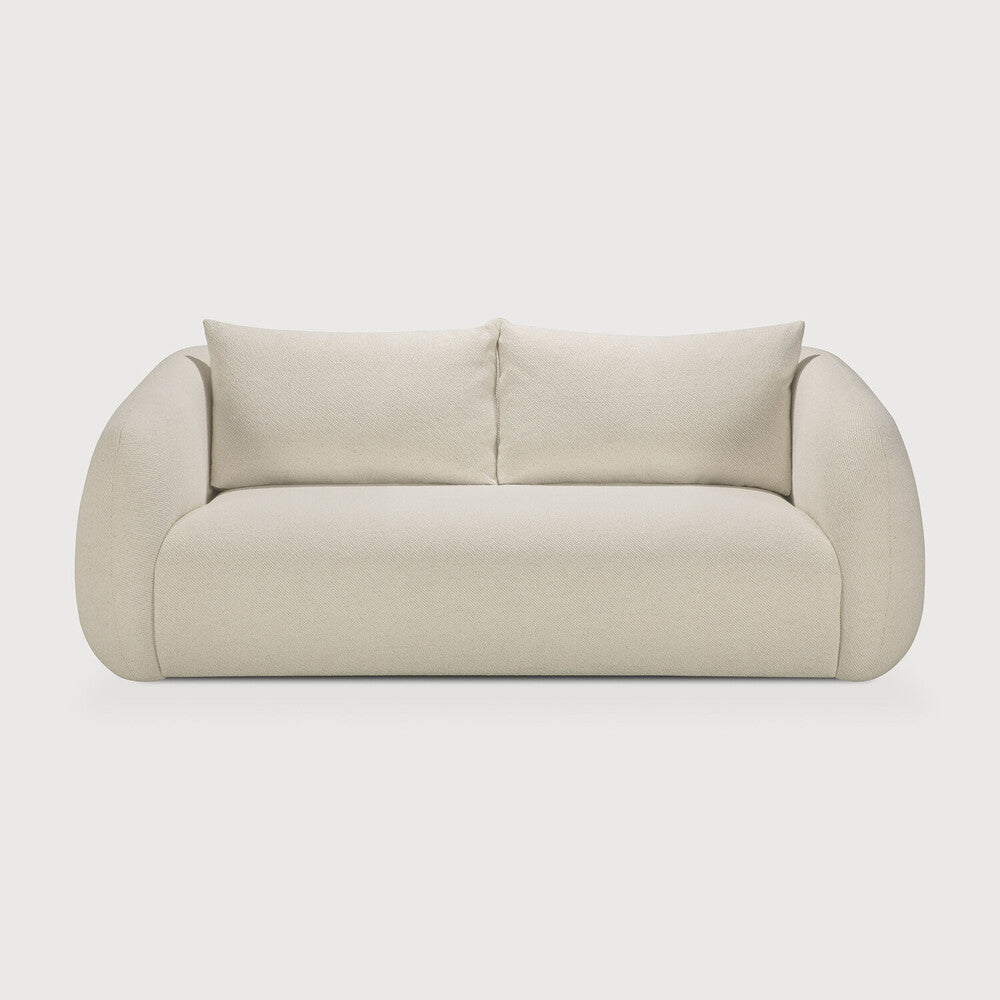 Ethnicraft Figur sofa Colour:Chalk, Size:2 seater on white background