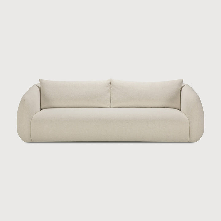 Ethnicraft Figur sofa Colour:Chalk, Size:3 seater on white background