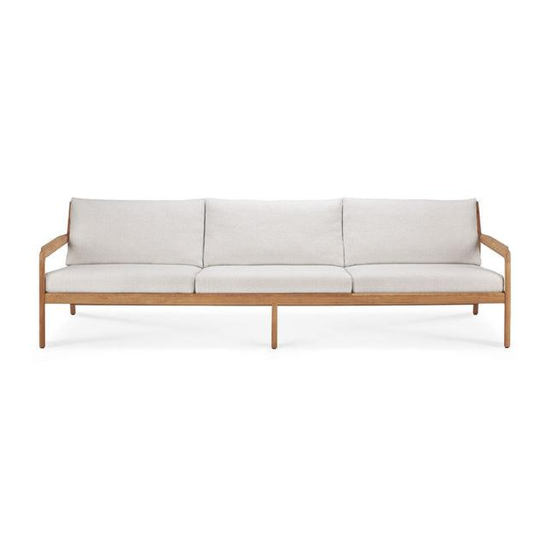 Jack Outdoor 3 Seater Sofa by Ethnicraft — complete studio view on white background