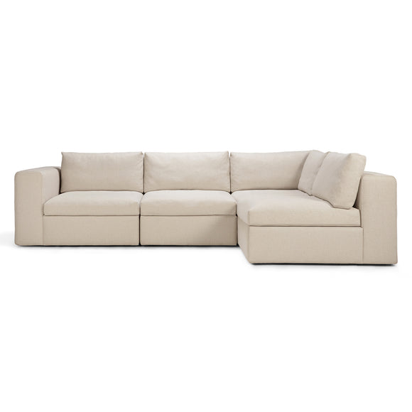 Mellow 4-Piece Modular Sectional by Ethnicraft Sectionals Ethnicraft