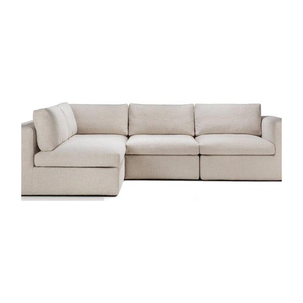 Mellow 4-Piece Modular Sectional by Ethnicraft, complete product view