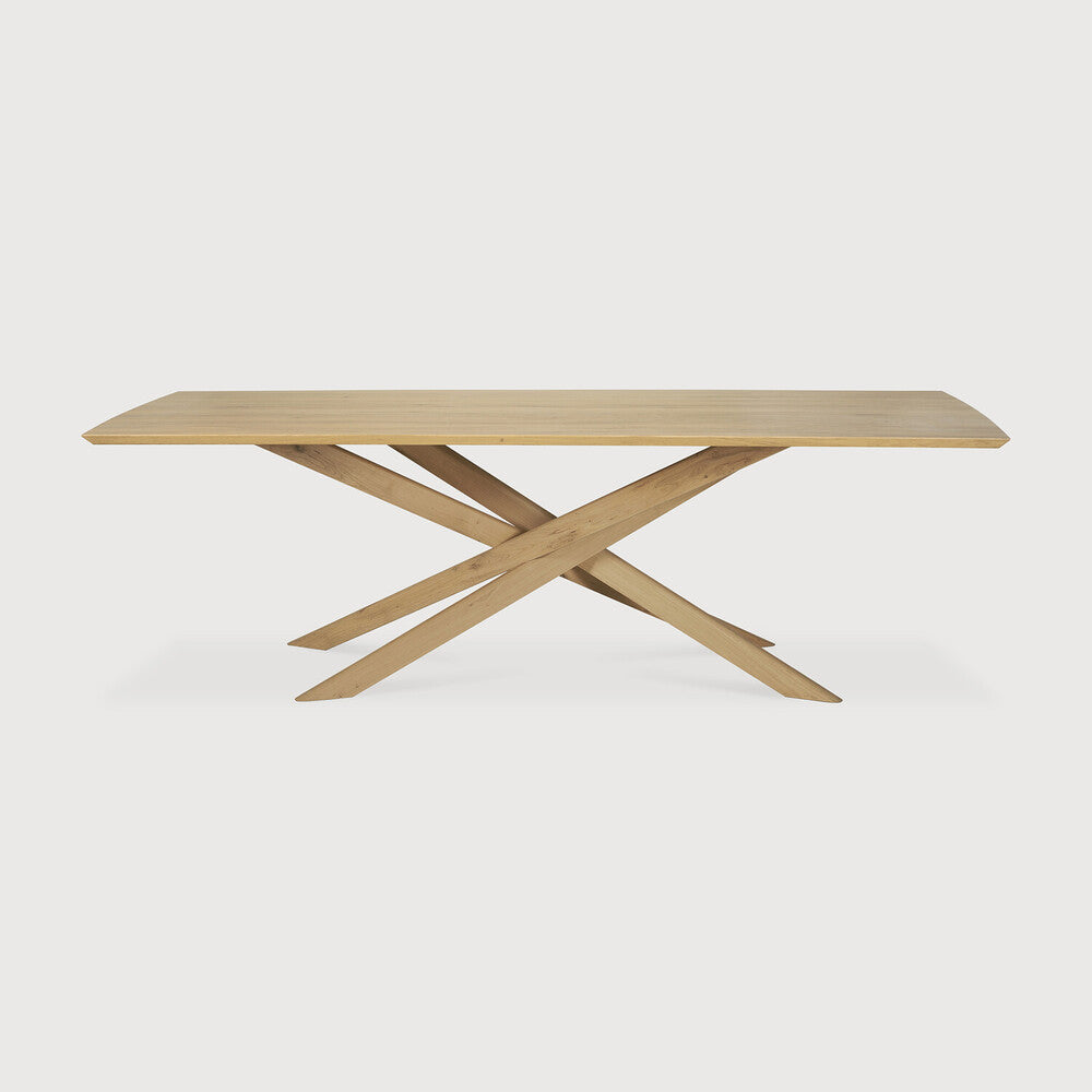 Ethnicraft Mikado dining table Material:Oak, Size:110.5 in on white background