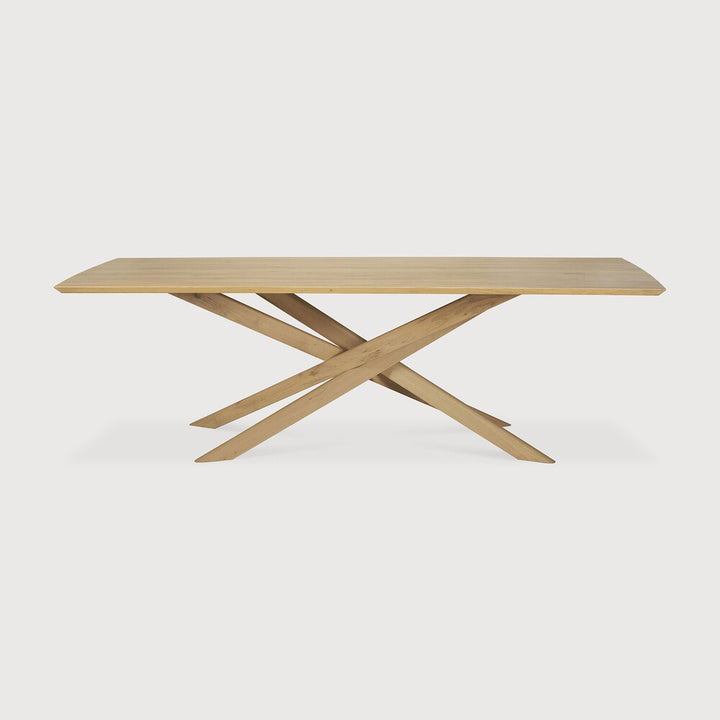 Ethnicraft Mikado dining table Material:Oak, Size:110.5 in on white background