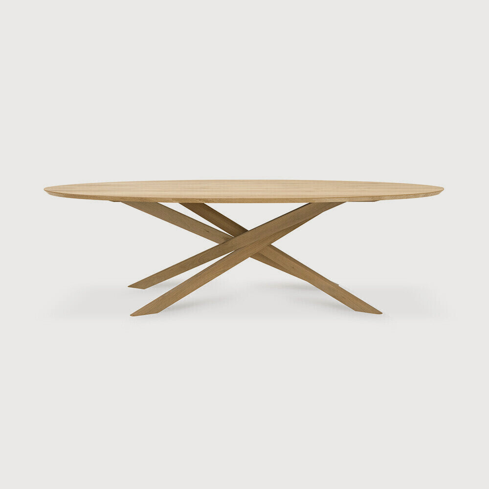 Ethnicraft Mikado dining table Material:Oak, Size:105.5 in on white background