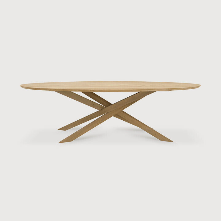 Ethnicraft Mikado dining table Material:Oak, Size:105.5 in on white background