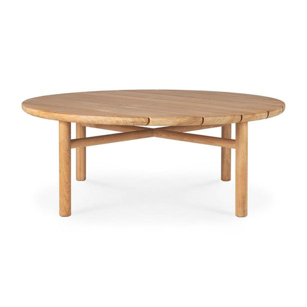 Quatro Outdoor Coffee Table by Ethnicraft — complete studio view on white background