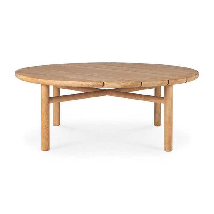 Quatro Outdoor Coffee Table by Ethnicraft — complete studio view on white background