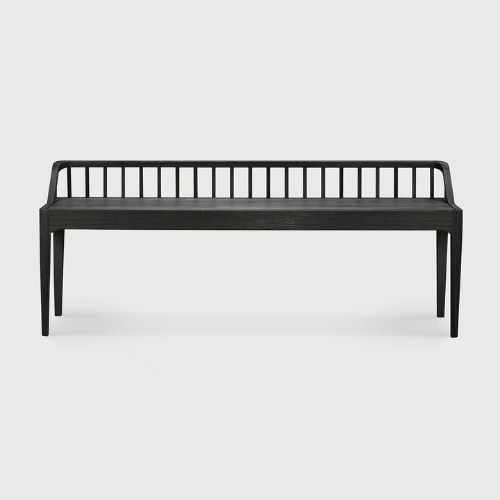 Ethnicraft Spindle bench Material:Oak black on white background