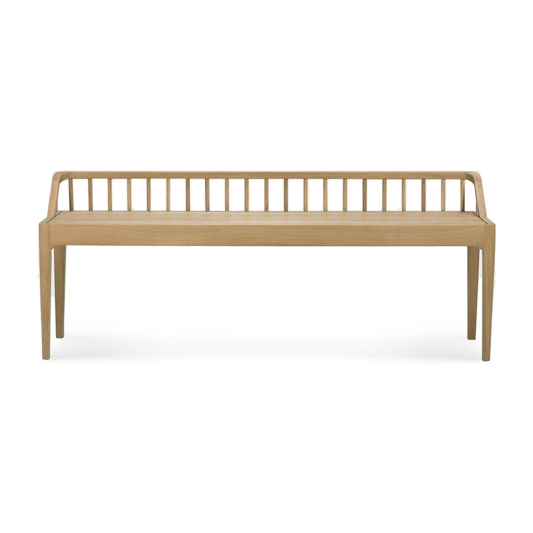Spindle Bench by Ethnicraft, complete product view