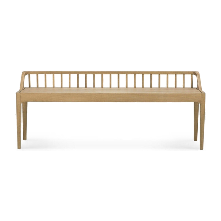 Spindle Bench by Ethnicraft, complete product view